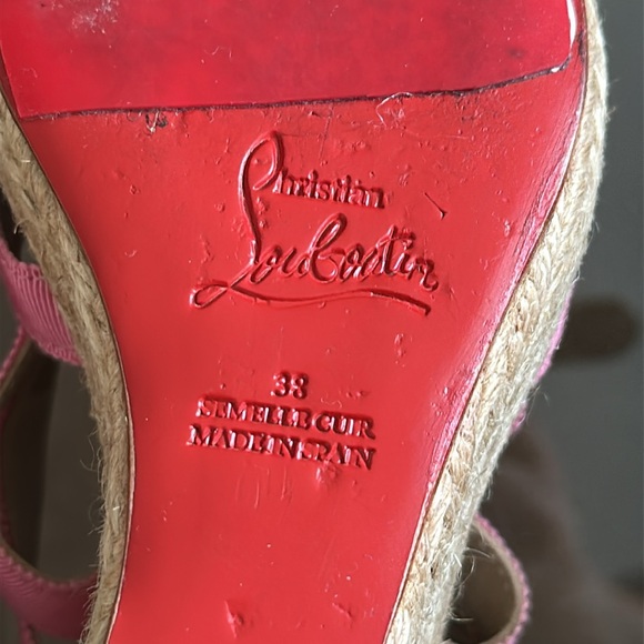 Christian Louboutin Pink Espadrilles EU38 - Picture 14 of 14